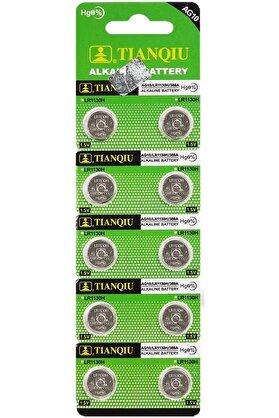 Toptan Bulurum Buton Pil Saat Lazer Hesap Makinesi Pili 10lu Paket AG10 LR1130H 389A 1.55V