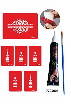 Ai̇rbrush Tattoo Zari̇f Bi̇lek Hi̇nt Kınası Ile Geçi̇ci̇ Dövme Yapma Seti̇