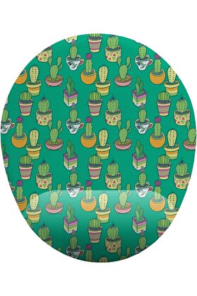 STOREMAX fikirler Kaktüs Yeşil Zemin Bilek Destekli Mouse Pad shop 1154065