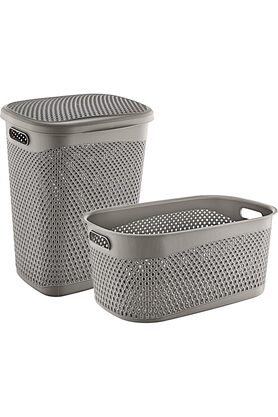 STOREMAX sellbuyst Katre Kirli Çamaşır Sepeti Ve Çamaşır Selesi Set Terra TRN-170-171-05 trendy 266450