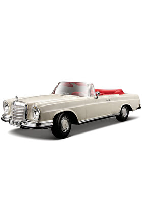 Maisto 1:18 1967 Mercedes-Benz 280 SE Model Araba