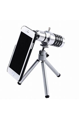 Evimdeyokyok 5 5S - 4 4S Için Alüminyum 14X Optik Zoom Yakından Görüntü Çekme Dürbün