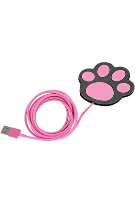 STOREMAX snShop Pati Şeklinde USB Bardak Isıtıcı, Bardak Altı Isıtıcı, Şirin ve Pratik Tasarım, Su