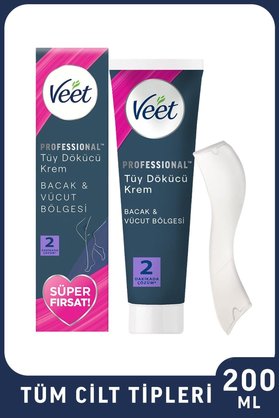 Veet Professional Tüy Dökücü Krem Tüm Cilt Tipleri İçin 200 ml