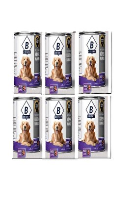 Brısky Yeti̇şki̇n Köpek Kuzu Etli̇ Konserve Yaş Mama 415G X 6 Adet