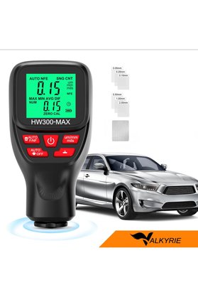 valkyrie HW300-MAX Dijital Kaplama Kalınlığı Ölçer – 0-2000 µm FE/NFE Otomatik Algılama LCD Ekran