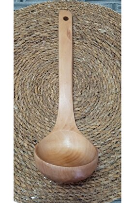 STOREMAX lvnshop Ahşap Kepçe 27cm Çorba Yemek Kepçesi 224120