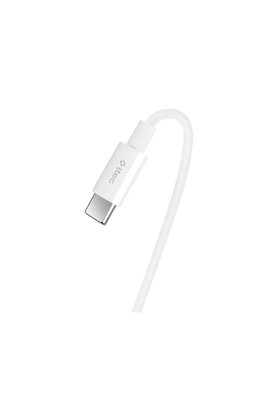 Ttec Usb-C - Usb-C 30Cm 65W Pd/Qc Hızlı Şarj/Data Kablosu Beyaz Beyaz