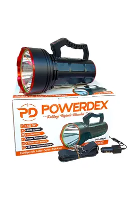 evimdeyokyok 40W 4000 Lümen Şarjlı El Feneri Projektör PD-7800