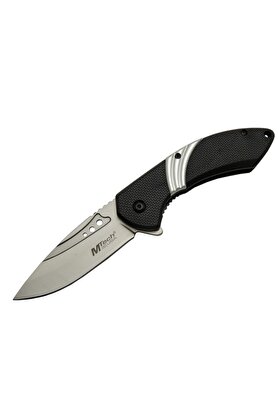 evimdeyokyok 4214 Beyaz Kamp Çakı 20cm- Yarı Otomatik, Kemerlikli, Oluklu