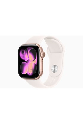 Apple Watch Series 11 GPS 42 mm Roze Altın Rengi Alüminyum Kasa ve Bulut Pembesi Spor Kordon - M/L