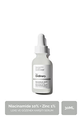 The Ordinary Niacinamide 10% + Zinc 1% - Leke ve Gözenek Görünümü Karşıtı Serum 30ml