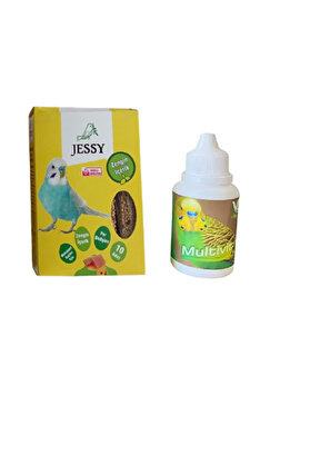Vi̇ta Gold Kafes Kuşları İçi̇n Multi̇vi̇tami̇n 50 Cc Ve Jessy Ballı Kraker 10 Lu