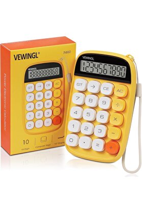 STOREMAX snShop Hesap Makinesi, Sarı Hesap Makinesi Sevimli 10 Haneli Büyük LCD Ekran ve Düğmeler, Günl