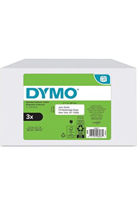 STOREMAX modashine LabelWriter Etiket Yazıcıları için Otantik LW Posta Adresi Etiketleri, (1-1/8" x 3-1/2"),