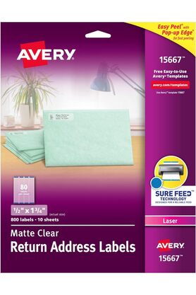 STOREMAX modashine Peel Return Address Label modascope 1014773