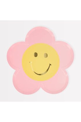 STOREMAX modashine - Happy Face Plates - Mutlu Yüz Çiçek Tabaklar (x8) modascope 1014773