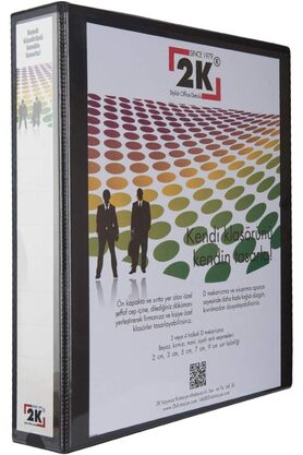 STOREMAX modashine 05-2D-S 2 Halka D Mekanizmalı Klasör Kutu İçi, Siyah, 5 Cm, 10 Adet modascope 1014773