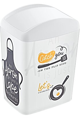 STOREMAX modashine Soft Resimli Çöp Kutusu Döner Kapak 5 LT CATCH YOU modascope 1014773