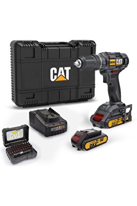 STOREMAX DX155.1SET 18 Volt/2.0Ah Li-ion Çift Akülü Profesyonel Şarjlı Darbeli Matkap + DA01901 32 Parça Vida