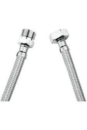 STOREMAX pltnstoreshop Nipelli Flex Hortum Bağlantı flexi dişi-erkek oynar rakor : 3/8 X 3/8 (30 CM) pltnstor