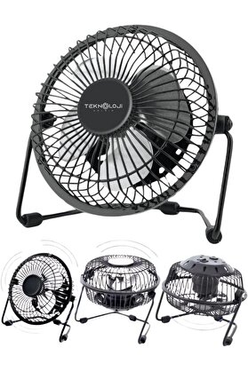 STOREMAX modashine Fan Metal Usb Ile Çalışan Soğutucu Siyah modascope 1014773
