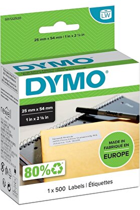 STOREMAX modashine S0722520 LW Adres Etiketi, (25x54 mm) 500 Etiket/Paket modascope 1014773