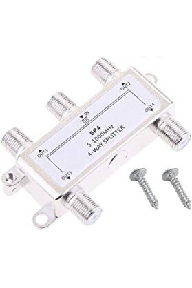 STOREMAX elizzashop 2048 Uydu 4'lü Splitter Kablo Tv Rg6 Anten Çanak Çoklayıcı Dağıtıcı 3D HD SD Yayınla