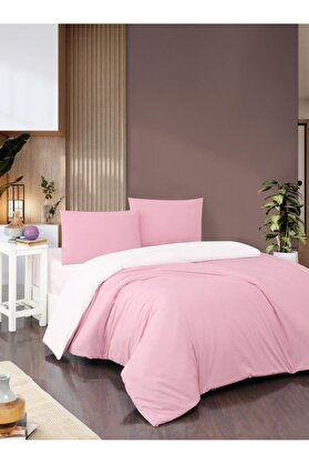 STOREMAX Obasse Nevresim Takımı Çift Kişilik Çift Taraflı Çarşafı Pembe 1014773