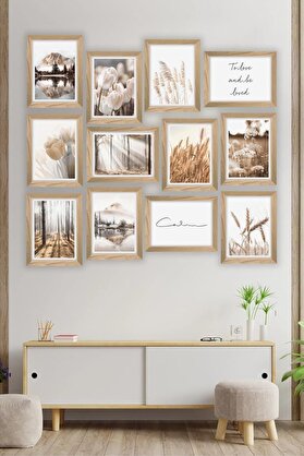 STOREMAX 12 Parça Çerçeve Görünümlü Mdf Tablo Seti 1014773