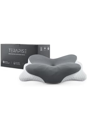STOREMAX Ortopedik Yastık ve Düzleşmesi Olanlar İçin Boyun Destekli (Gri) 16 ve 13 cm Olarak Aya