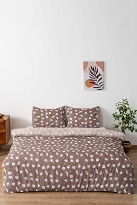 STOREMAX Kahve Çift Kişilik Nevresim Takımı Pamuklu 1014773