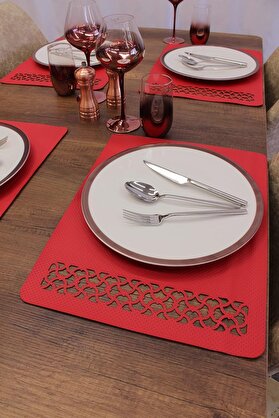 STOREMAX Egzotik Kesim Deri Servis 2 adet 35x45 cm 1014773