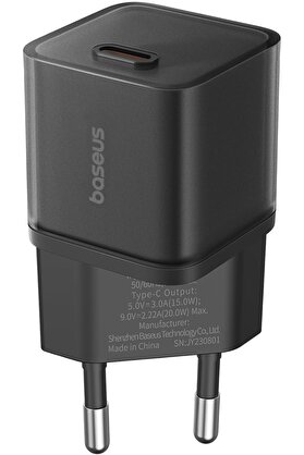 STOREMAX GaN5S Hızlı Şarj 1C, 20W EU, Siyah 1014773