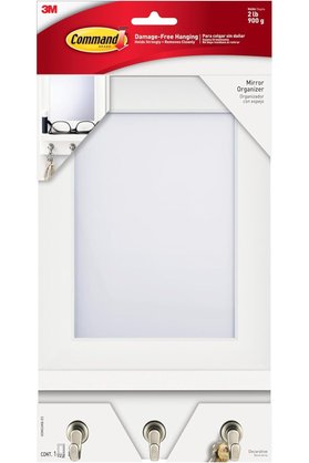 STOREMAX pltnstoreshop Ayna Düzenleyici, Kuvars, Anahtar Kancalı 1-Düzenleyici, 8-Orta Şeritler (HOM24MQ-ES),