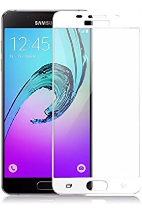 STOREMAX A7 2017 Uyumlu Full Kaplayan Temperli 5D Ekran Cam (Beyaz) 1014773