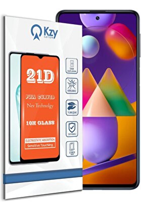 STOREMAX İLETİŞİM M31S ile uyumlu Tam Kaplayan 21D Temperli Ekran Cam 1014773