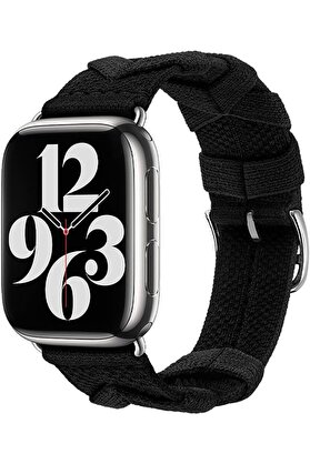 STOREMAX shopverse İle Uyumlu 38mm/40mm KRD-97 Sarmal Örgü Tasarımlı Kordon Siyah trendflick 1014773