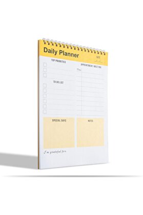 STOREMAX modashine Planlayıcı Defter, Yapılacaklar Not Defteri, Spiral Defter, Kontrol, İş için Defterler, Ki
