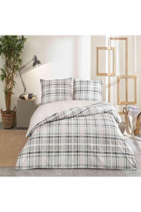 STOREMAX Pamuk Caleb Nevresim Takımı Gri Çift Kişilik 1014773