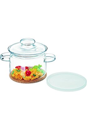 STOREMAX Cam Tencere (Saklamak Için Kapak Ve Hediyeli) Kapasite 2,00 Lt 170X125 Mm 1014773