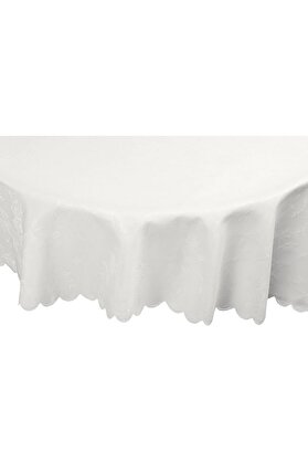 STOREMAX Ayana Yuvarlak Masa Örtüsü Ekru 150cm 1014773