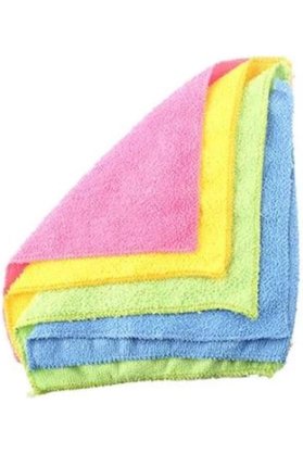 STOREMAX Pro Çok Yüzeyli Mikrofiber Temizlik Bezleri | Renkli 4’lü Paket | Cam, Mutfak,, Otomotiv, Sarf Malze