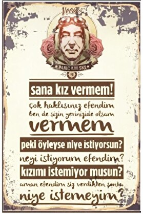 STOREMAX Şener Şen Replik Retro Drtr0100 Ahşap Mdf Tablo 1014773