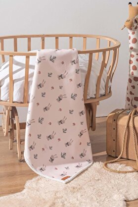 STOREMAX Fluffy Bebek Battaniyesi 70x100 Cm Tavşan Desen 1014773