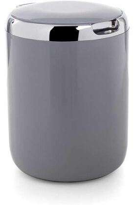 STOREMAX modashine Pasifik Plastik Kapaklı Çöp Kovası 3 lt, Gri modascope 1014773