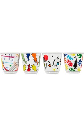 STOREMAX pltnstoreshop - 4'lü Moka Kahve Bardak Seti - Kulpsuz Kahve Shot Bardağı - Bicchierini - Karma