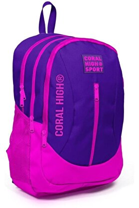 STOREMAX svngsphereshop High Sport Pembe-Mor Okul ve Günlük Sırt Çantası - USB ve AUX Çıkışlı svngsphereshop