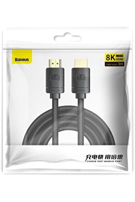 STOREMAX svngsphereshop High Definition Serisi HDMI 8K to HDMI 8K Görüntü Aktarma Kablosu, 3m, Siyah svngsphe