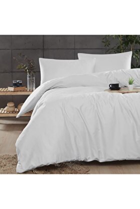 STOREMAX shpsell Ranforce Tek Kişilk Pamuklu Nevresim Takımı 160x220 - Beyaz 1175735